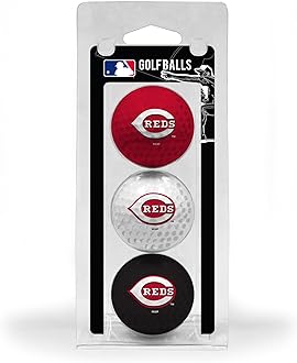 MLB Regulation Size Golf Balls, 3 Pack, Full Color Durable Team Imprint