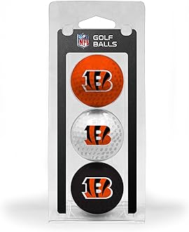 NFL Regulation Size Golf Balls, 3 Pack, Full Color Durable Team Imprint