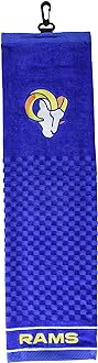 NFL Embroidered Golf Towel, Checkered Scrubber Design, Embroidered Logo