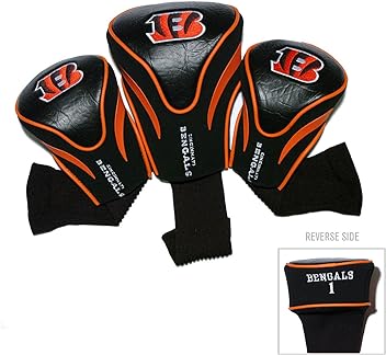 NFL Numbered 1, 3, & X, Fits Oversized Drivers, Utility, Rescue & Fairway Clubs, Velour Lined for Extra Club Protection