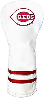 MLB White Vintage Fairway Golf Club Headcover, Form Fitting Design, Retro Design & Superb Quality