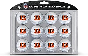 NFL Dozen Regulation Size Golf Balls, 12 Pack, Full Color Durable Team Imprint