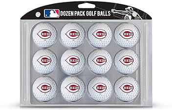 MLB Dozen Regulation Size Golf Balls, 12 Pack, Full Color Durable Team Imprint