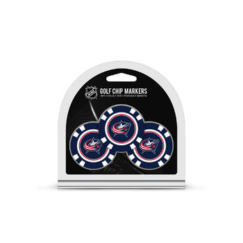 Columbus Blue Jackets 3 Pack Golf Chips