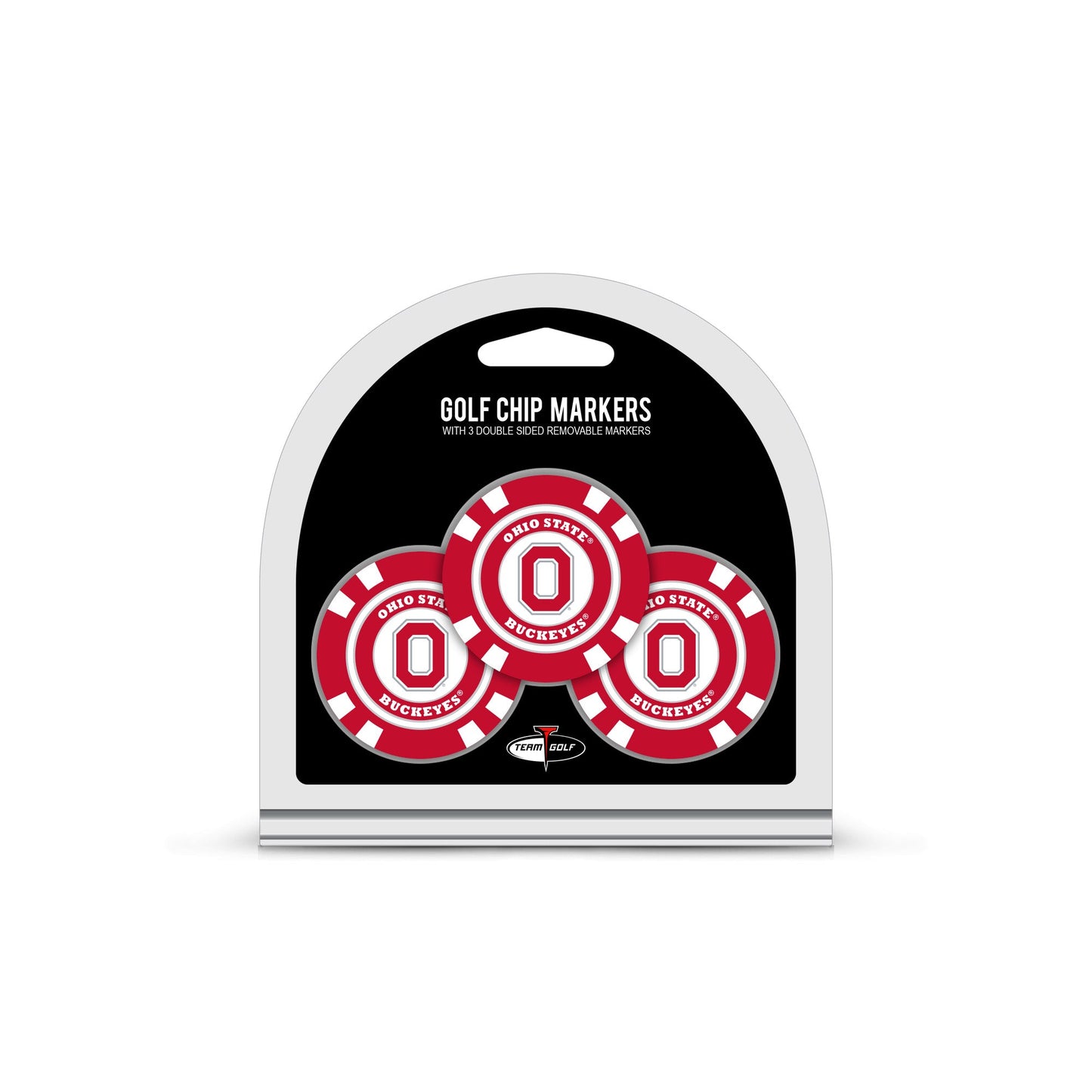 Ohio State 3 Pack Golf Chip Ball Markers